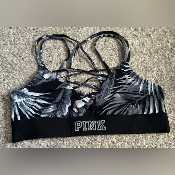 PINK Victoria's Secret Other - Victoria’s Secret PINK Tropical Strappy Sports Bra